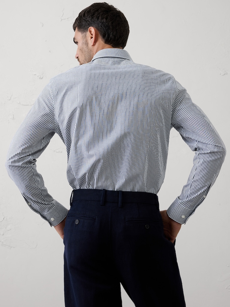 Slim-Fit Untucked Dress Shirt