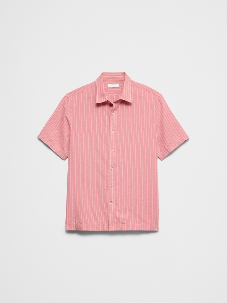 Standard-Fit Linen-Blend Shirt
