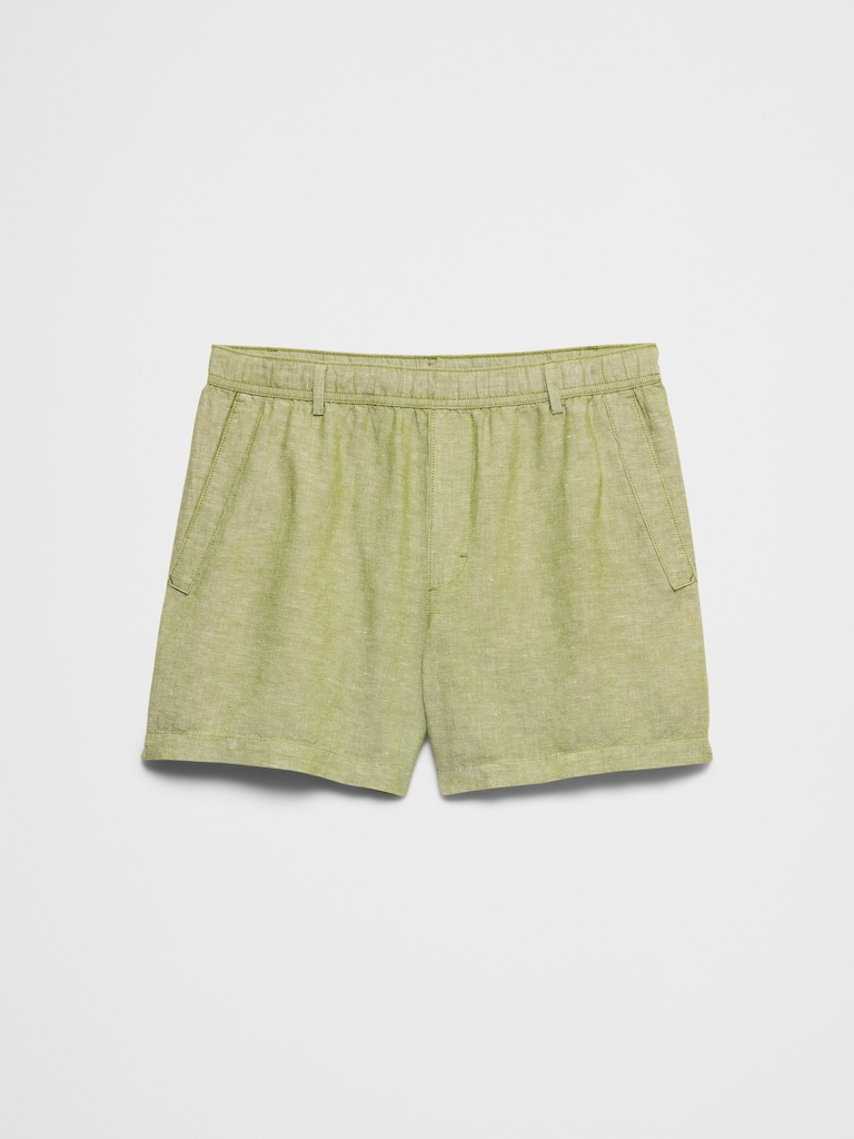 Slim-Fit 5" Linen-Blend Short