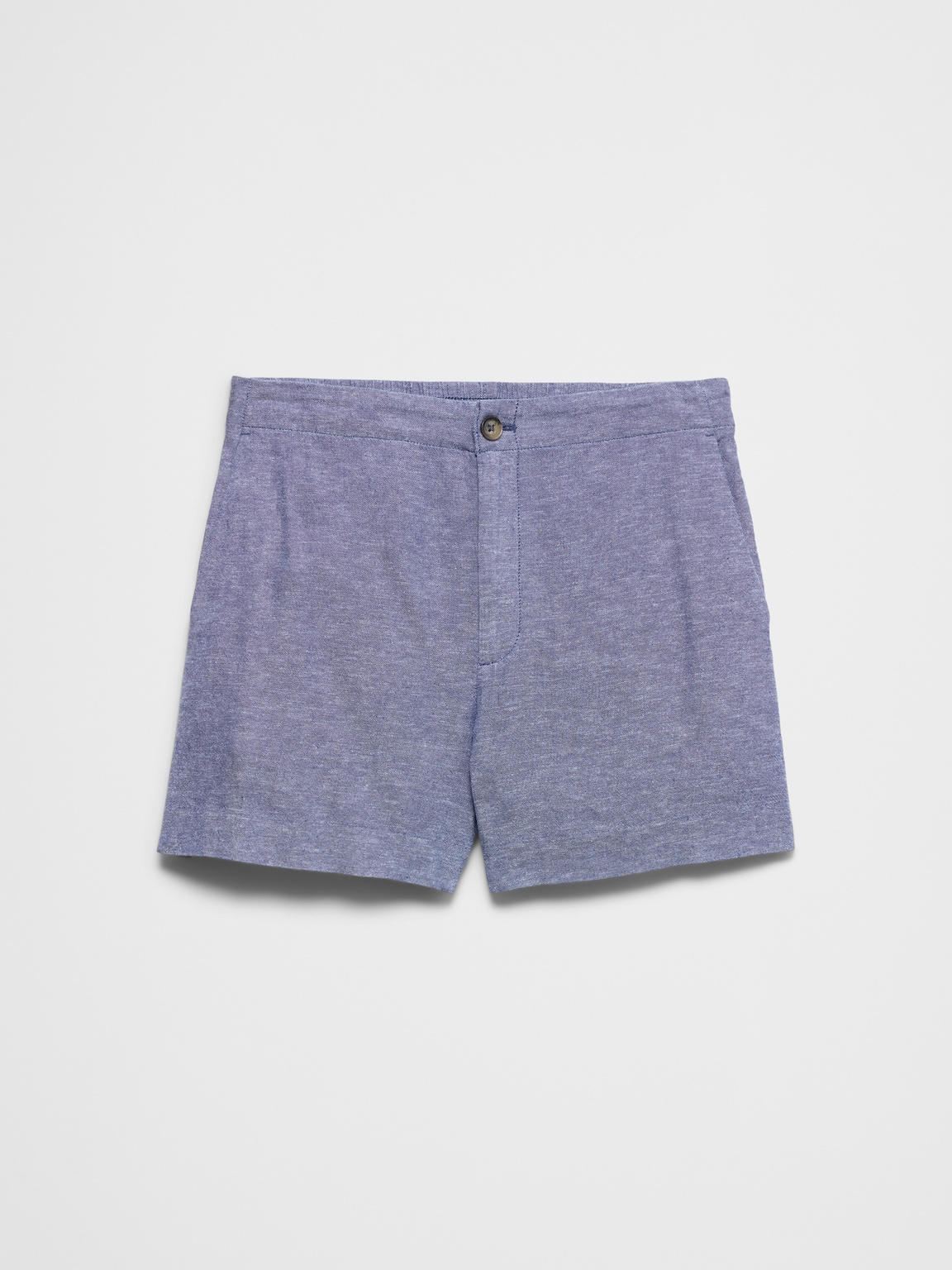 Linen-Blend High-Rise Short