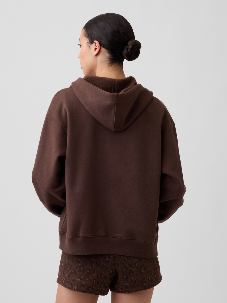 Relaxed Gap Logo Zip Hoodie