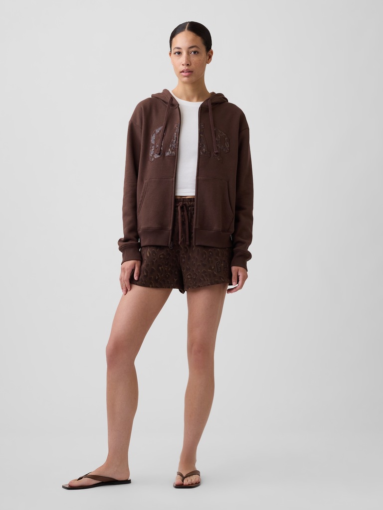 Relaxed Gap Logo Zip Hoodie