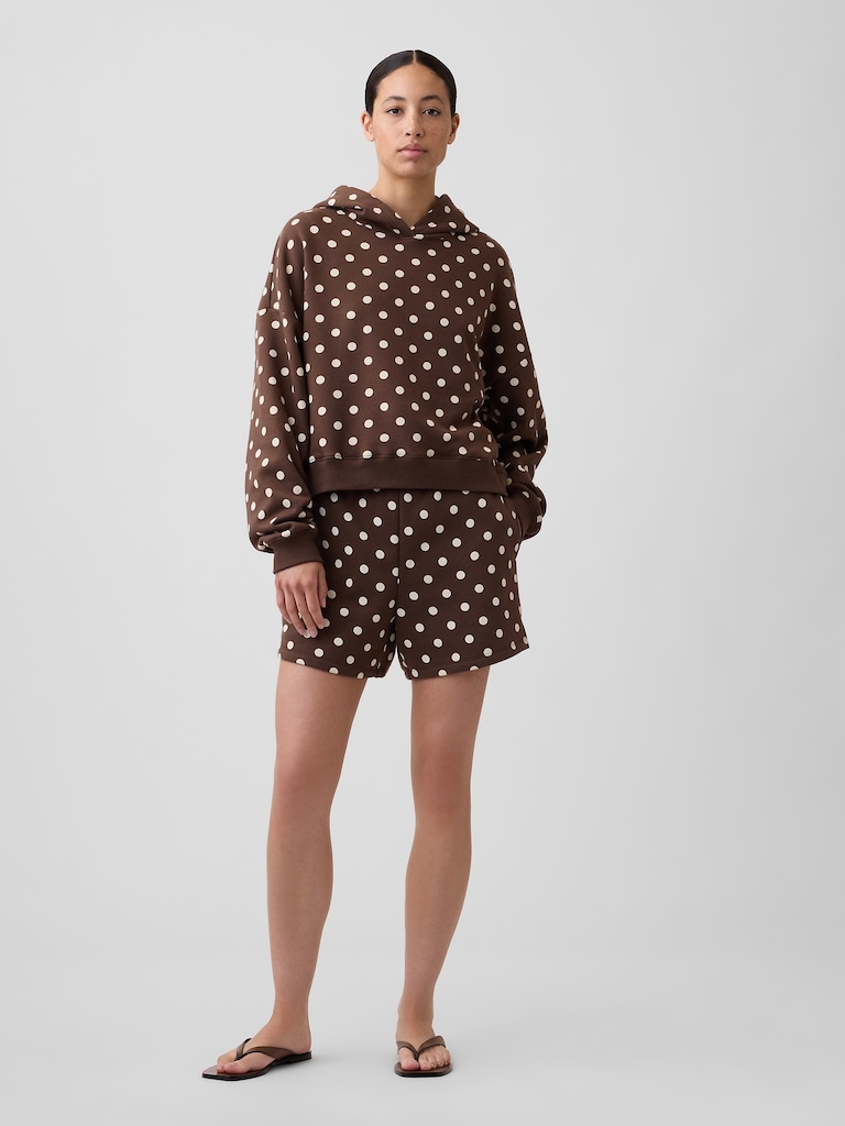 Relaxed Gap Mini-Logo Cropped Hoodie