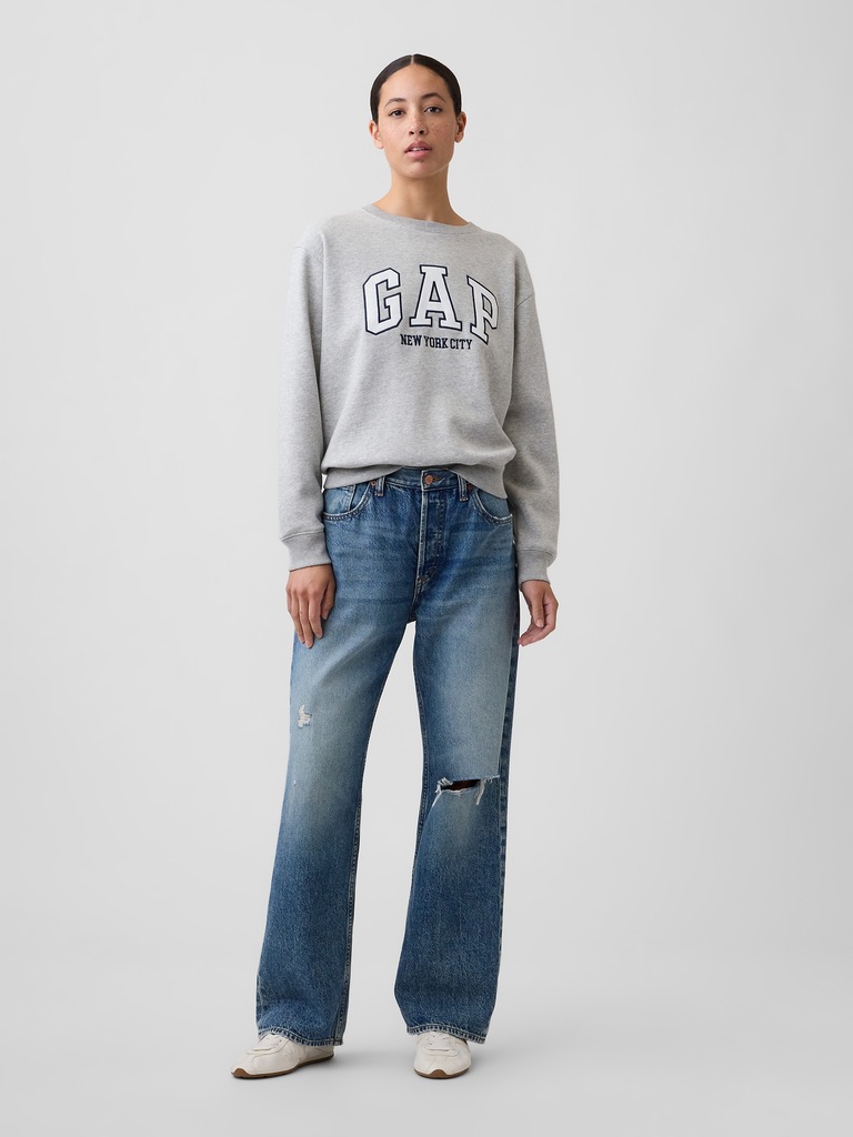 Relaxed Gap City Logo Sweatshirt