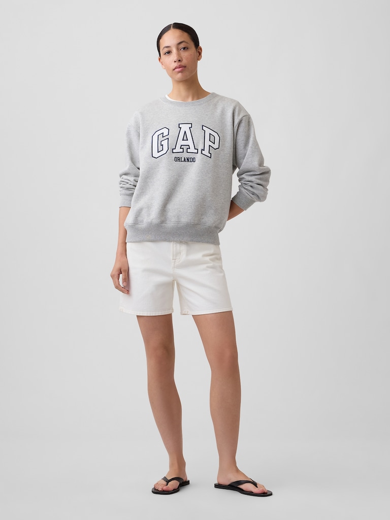 Relaxed Gap City Logo Sweatshirt