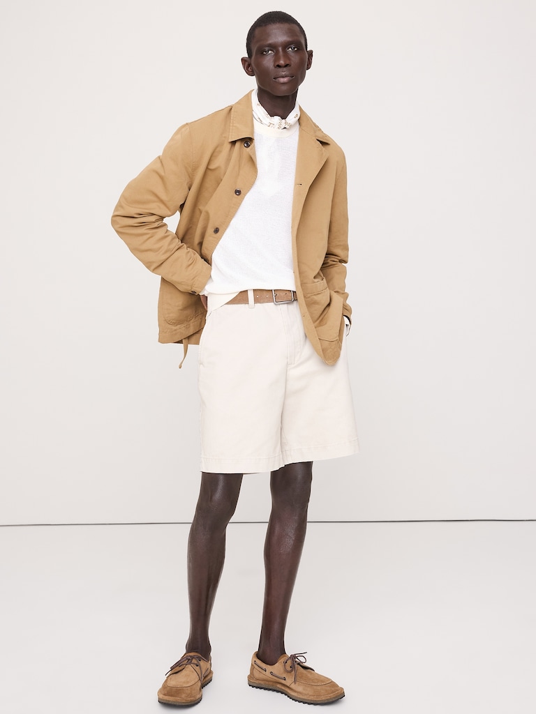 Italian Linen-Cotton Shirt Jacket
