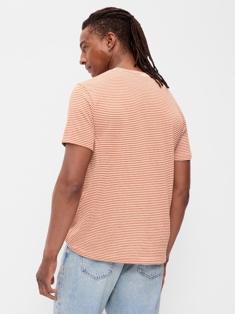 Crew-Neck Striped T-Shirt
