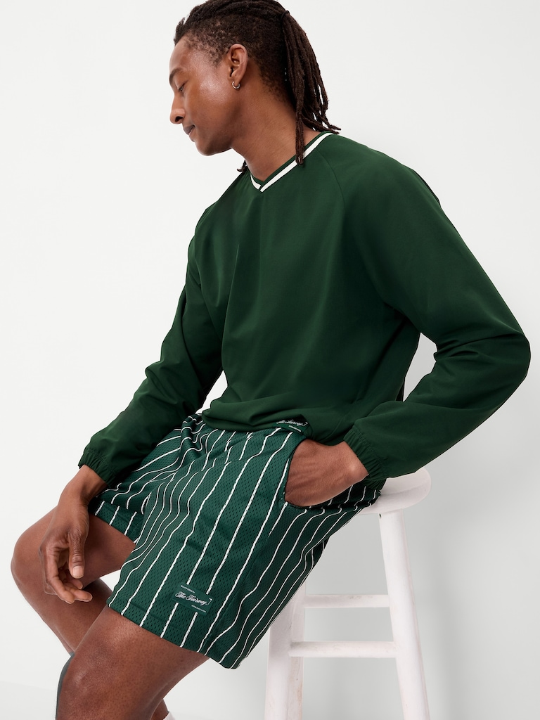 V-Neck Pullover Windbreaker
