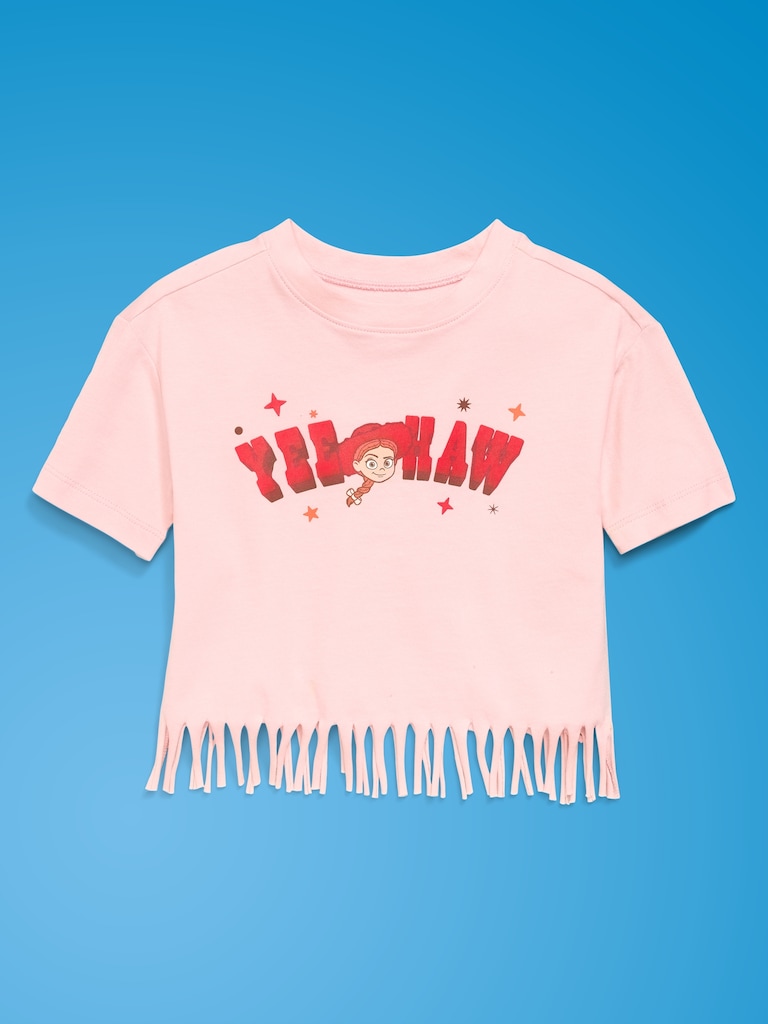 Old Navy x Pixar Toy Story Graphic Fringed-Hem T-Shirt for Toddler Girls