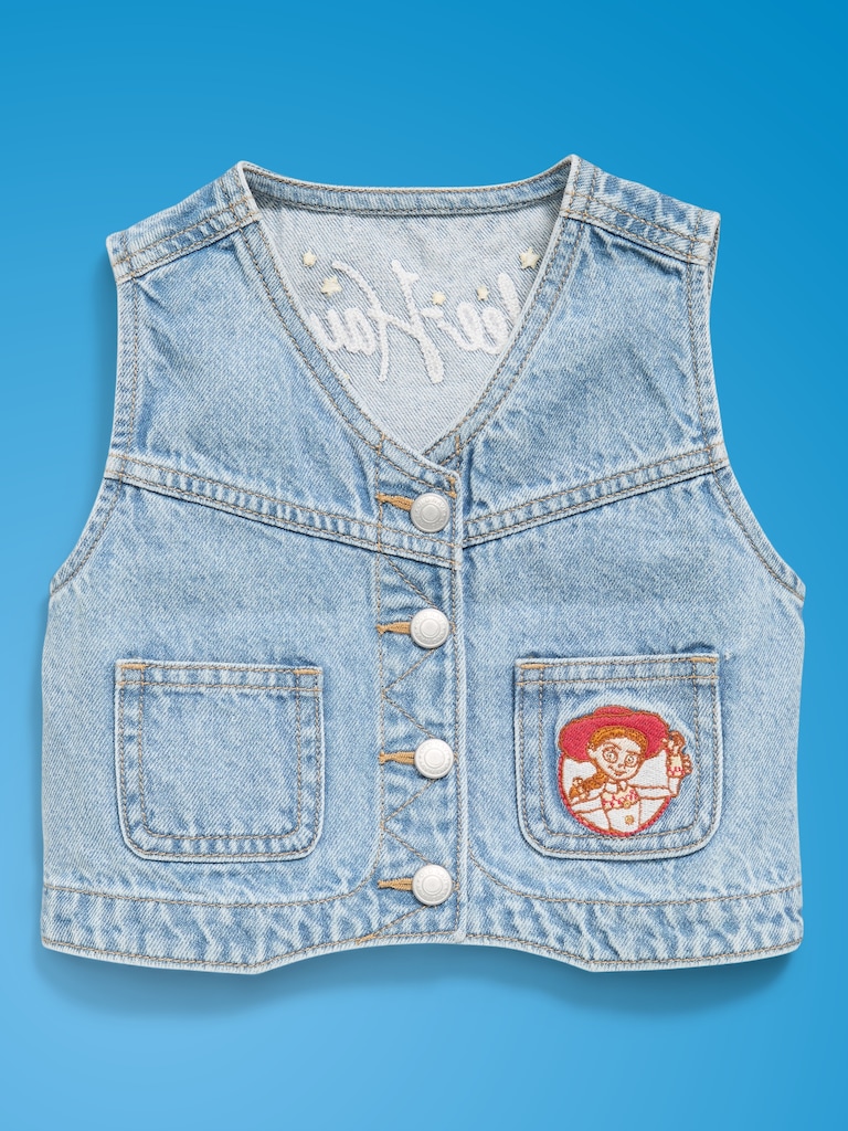 Old Navy x Pixar Toy Story Western Denim Vest for Toddler Girls