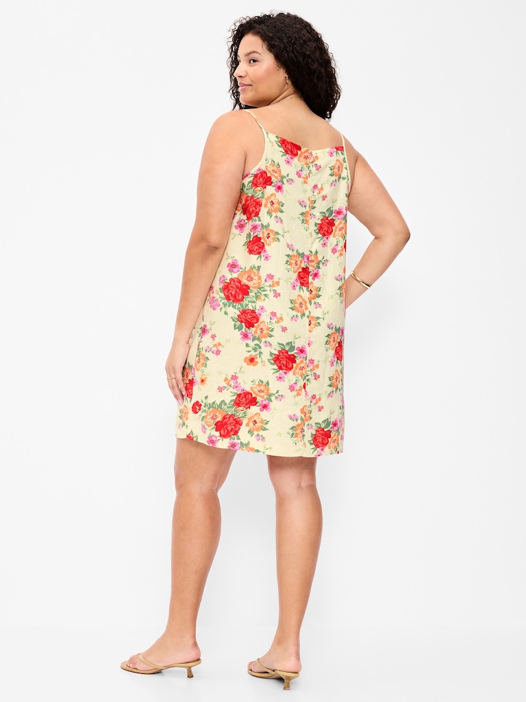Robe droite courte sans manches