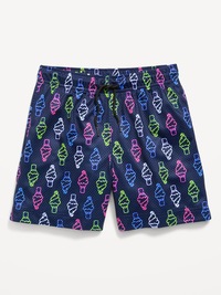 Printed Knee Length Mesh Shorts for Boys