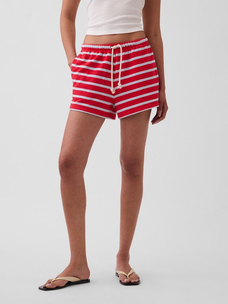 3.5" Towel Terry Relaxed Easy Shorts
