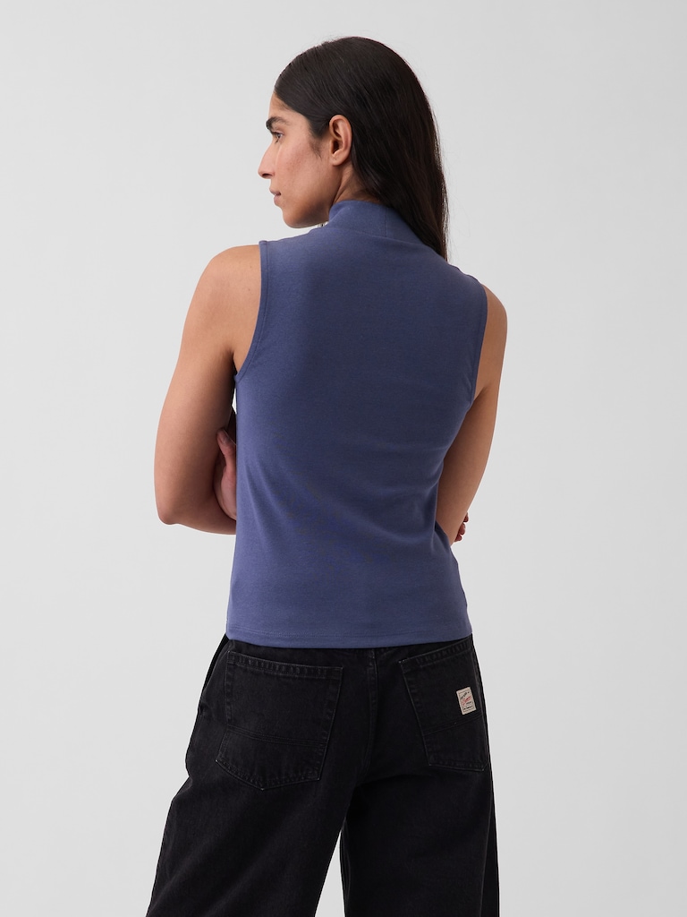 Modern Mockneck Tank Top