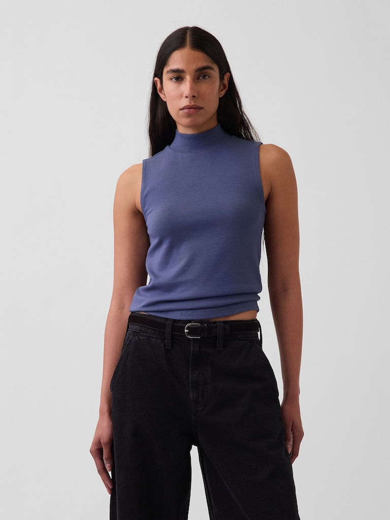 Modern Mockneck Tank Top
