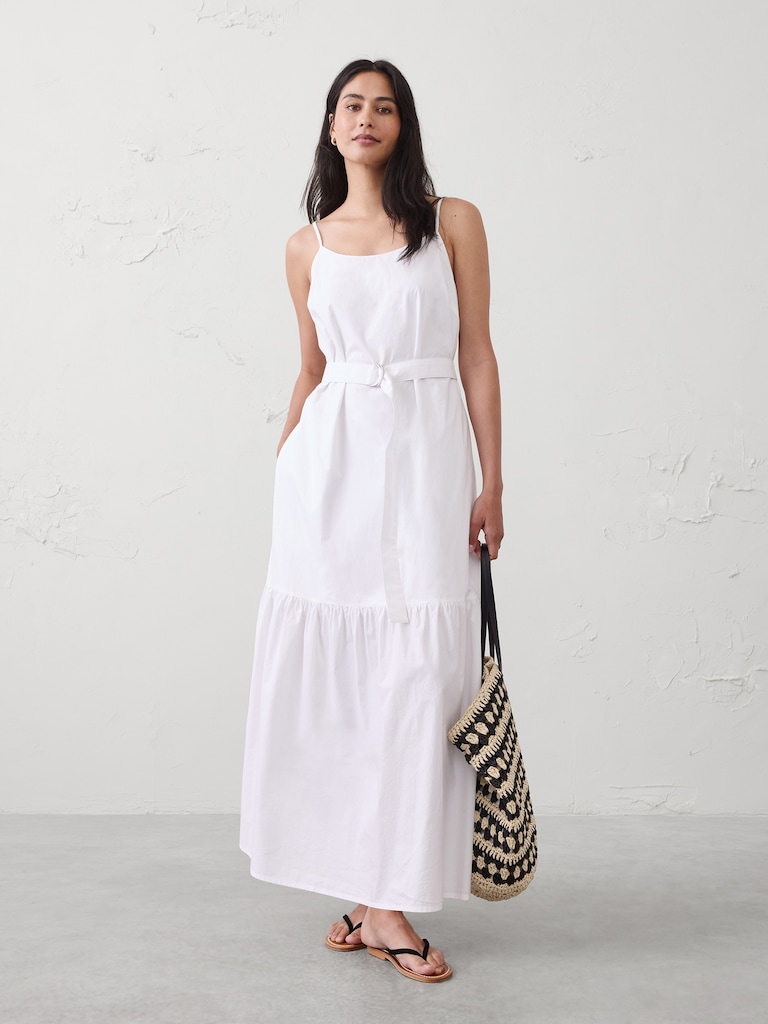 Strappy Tiered Maxi Dress