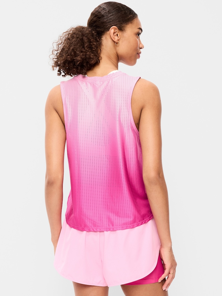 Mesh Muscle Tank Top