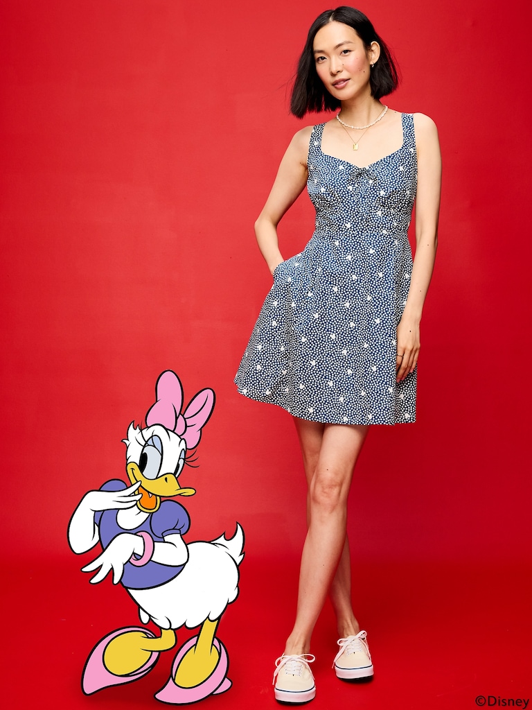 Robe-camisole courte ajustée et évasée Mickey Mouse Old Navy x Disney pour femme