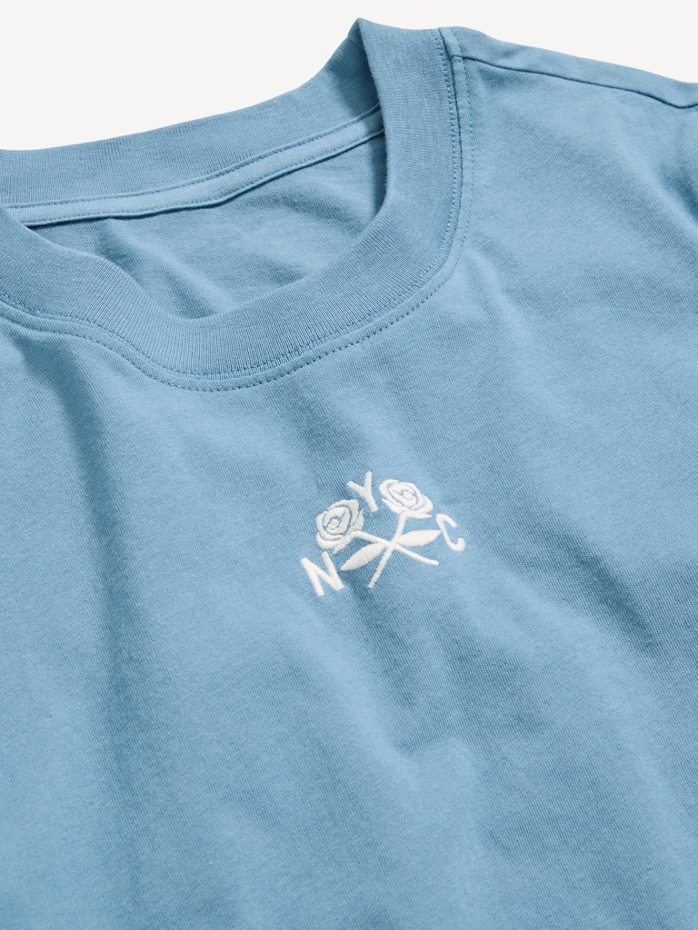T-shirt passe-partout à imprimé à manches longues
