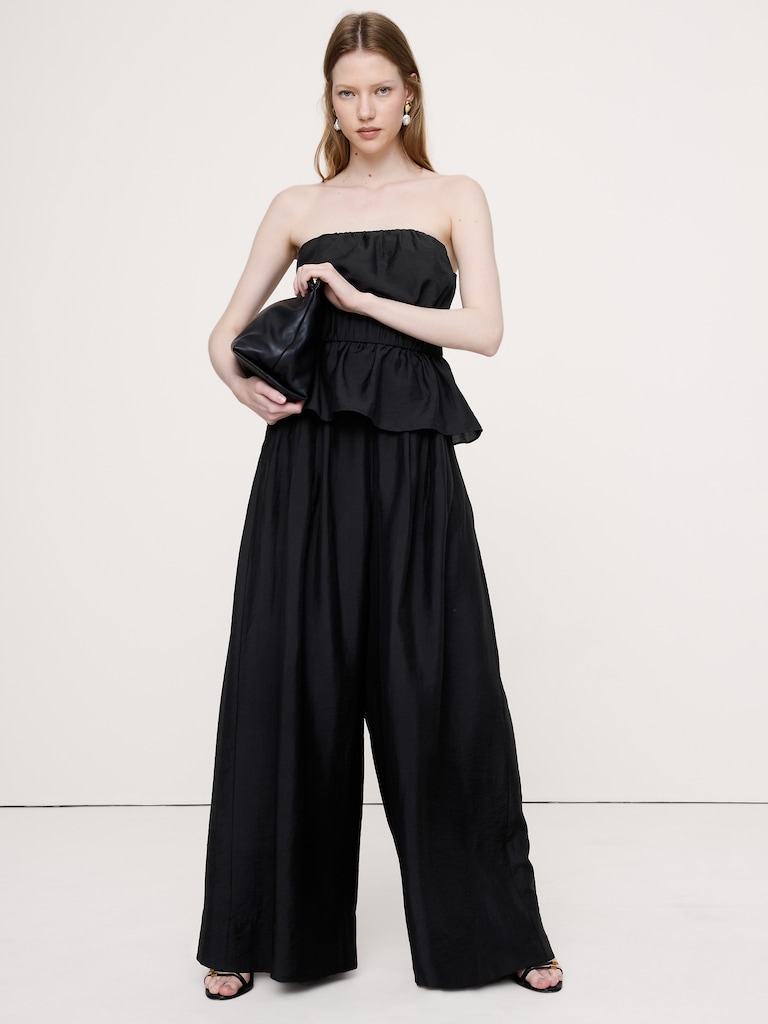 High-Rise Wide-Leg TENCEL™-Nylon Palazzo Pant