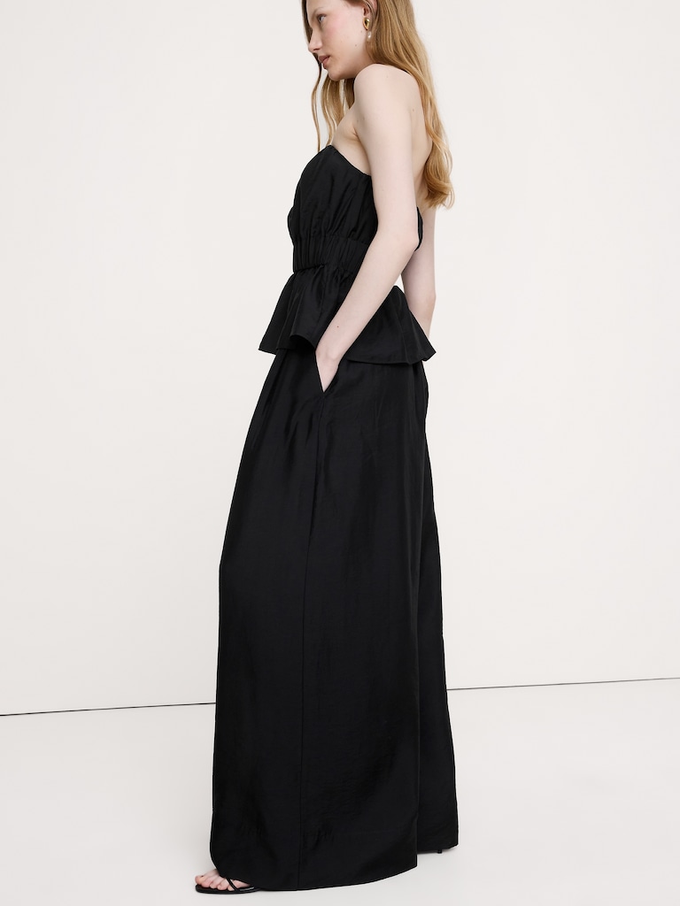 High-Rise Wide-Leg TENCEL™-Nylon Palazzo Pant