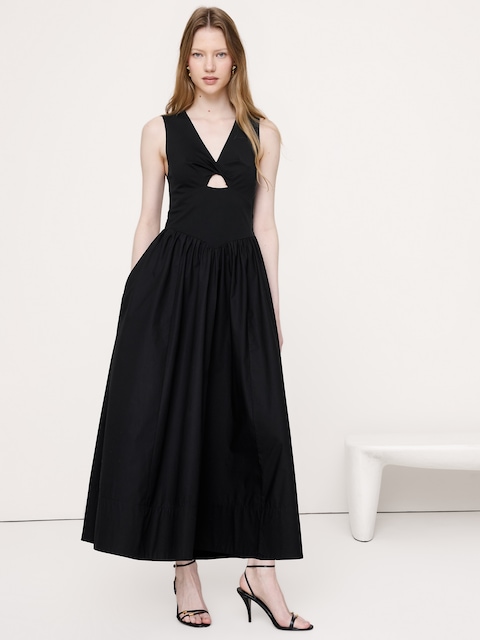 chiffon layer maxi dress Ivory Boned Chiffon Layered Maxi Dress