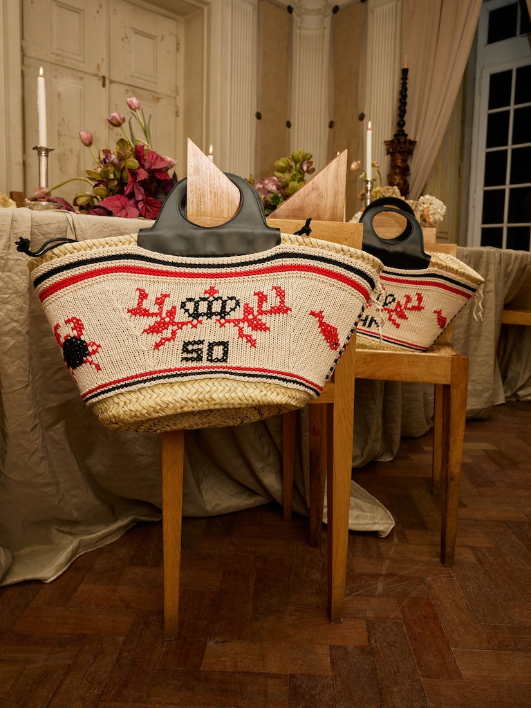 Póvoa Large Embroidered Basket By Entrudo