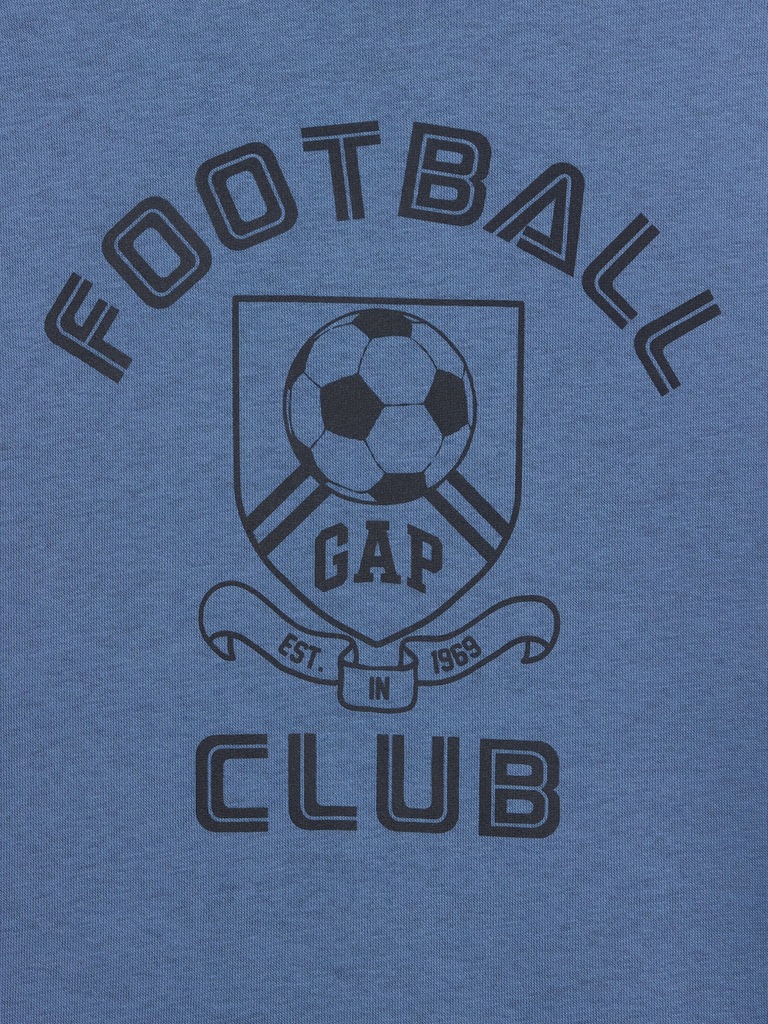 Kids Relaxed Gap Football Sweatshirt
