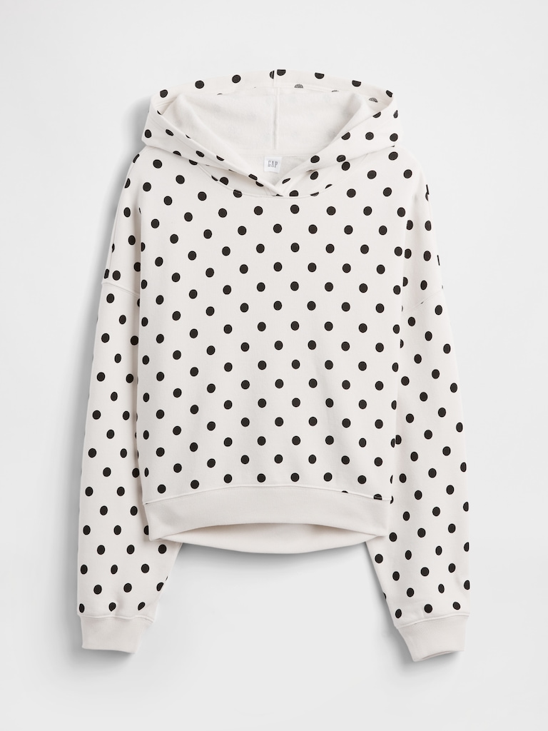 Relaxed Gap Mini-Logo Cropped Hoodie