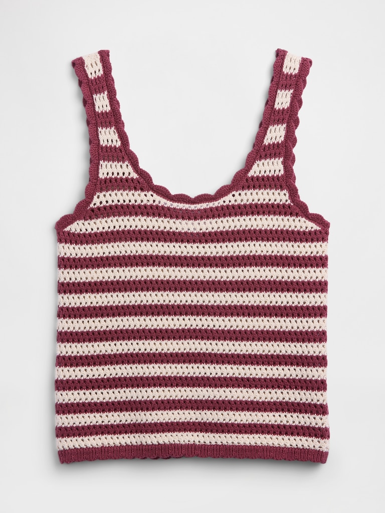 Crochet Scoopneck Tank Top
