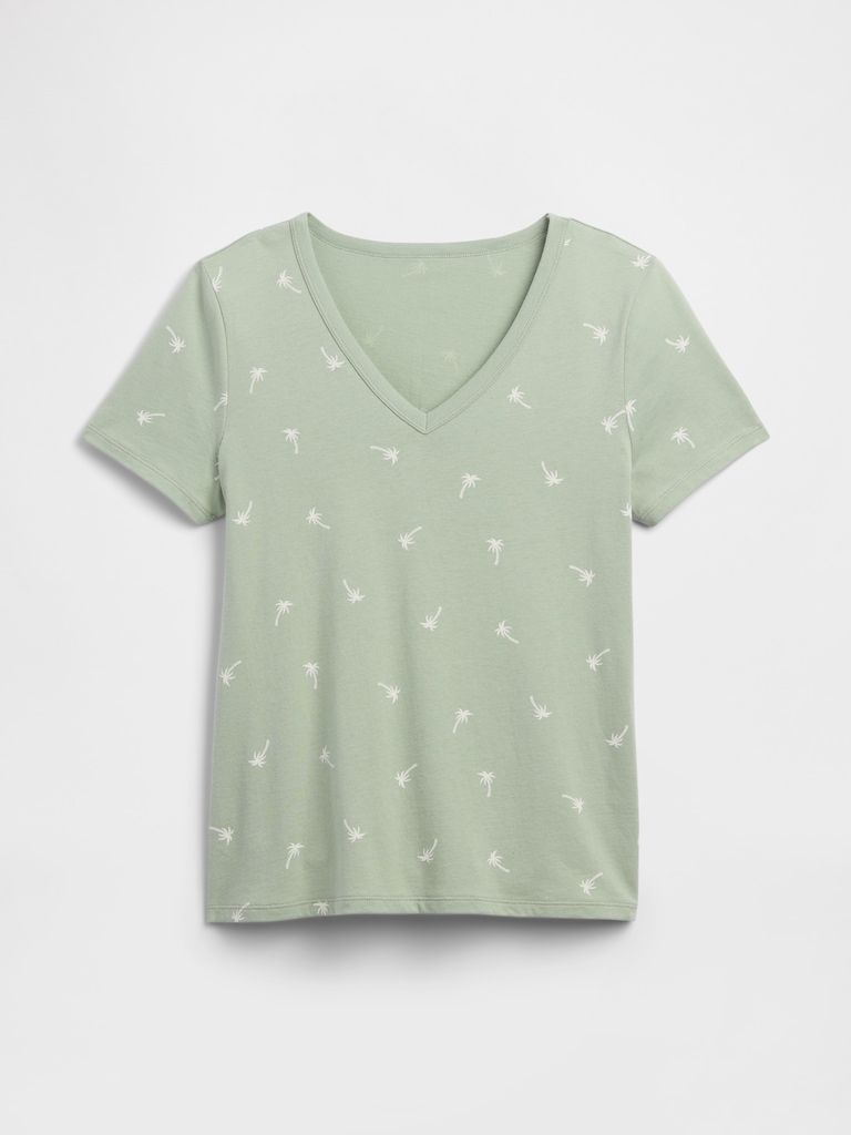 Favorite Print V-Neck T-Shirt