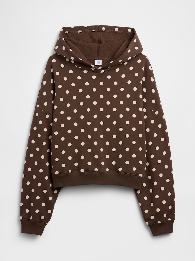 Relaxed Gap Mini-Logo Cropped Hoodie