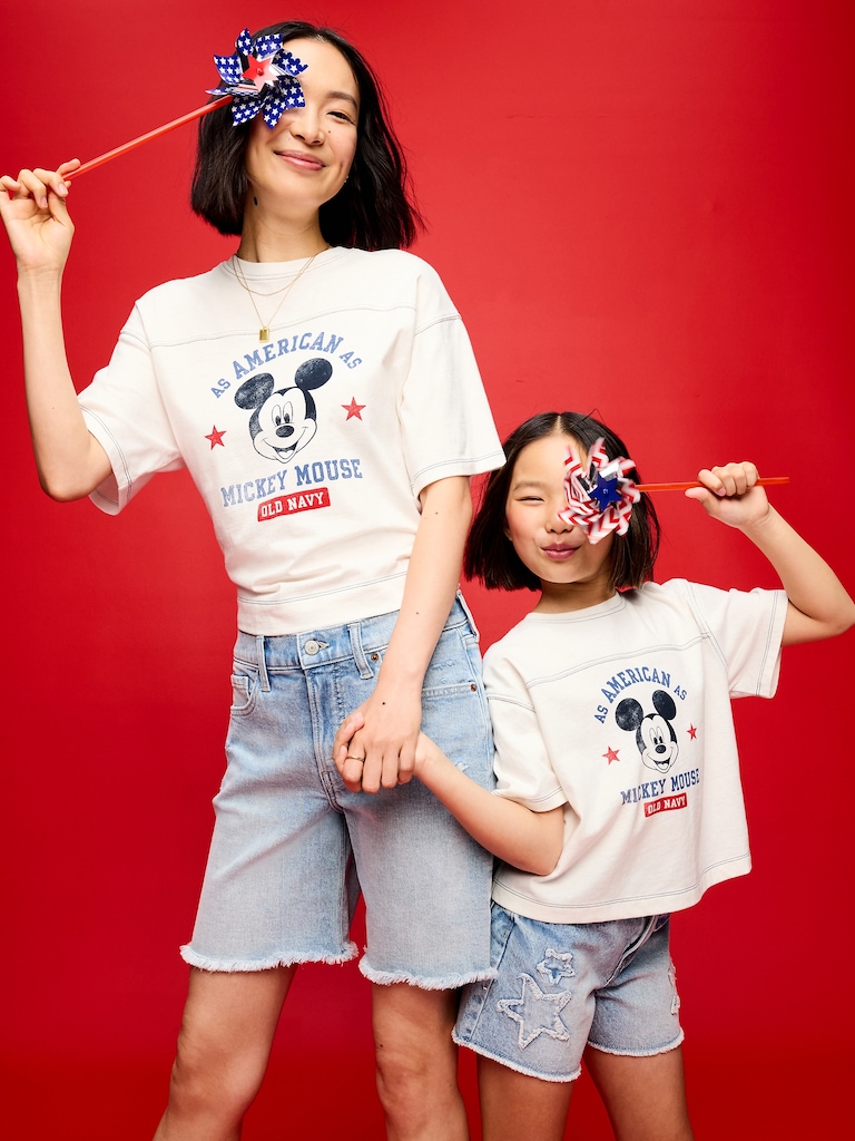 Old Navy x Disney Mickey Mouse Football-Style T-Shirt for Girls