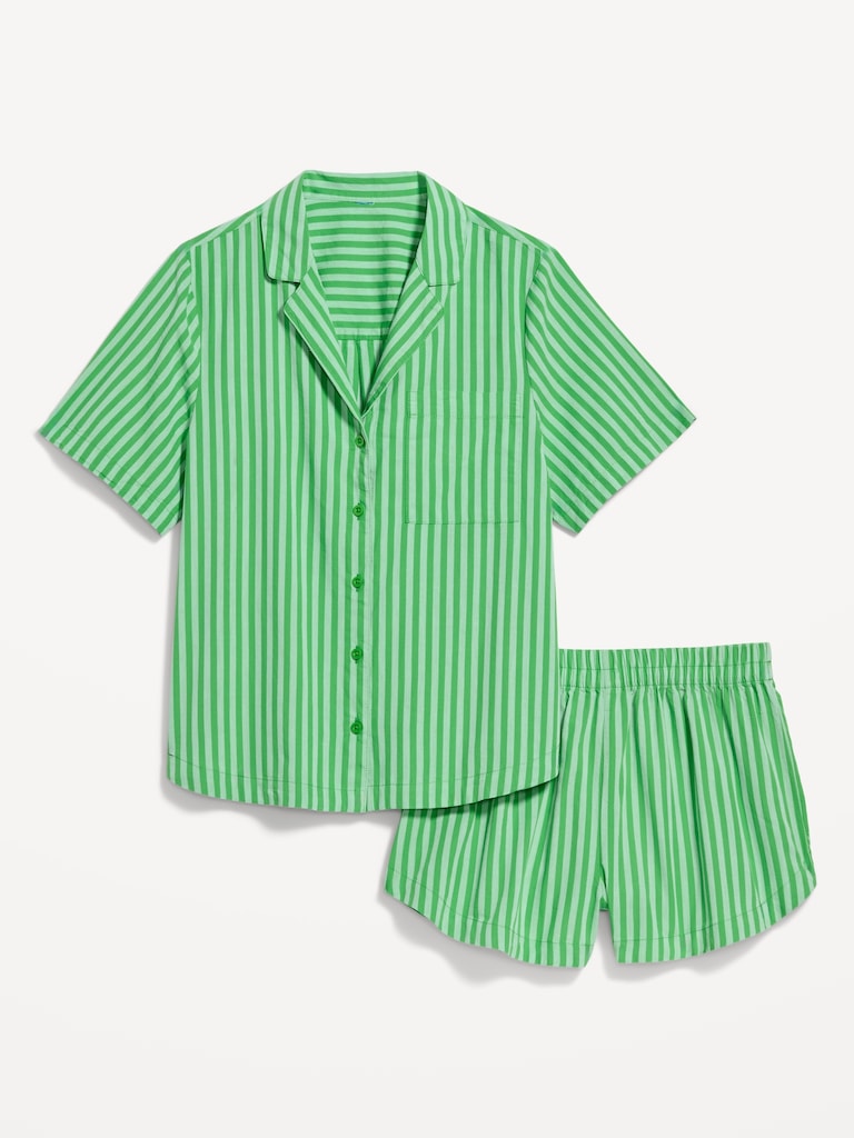 Poplin Pajama Short Set