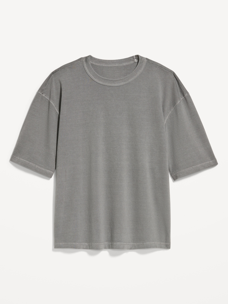 Garment-Dyed Heavyweight Cropped T-Shirt