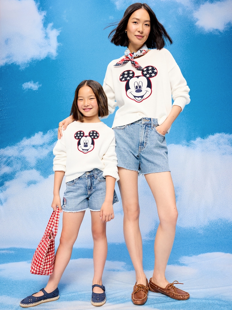 Old Navy x Disney Minnie Mouse High-Waisted OG Jean Cut-Off Shorts-- 4-inch inseam for Women