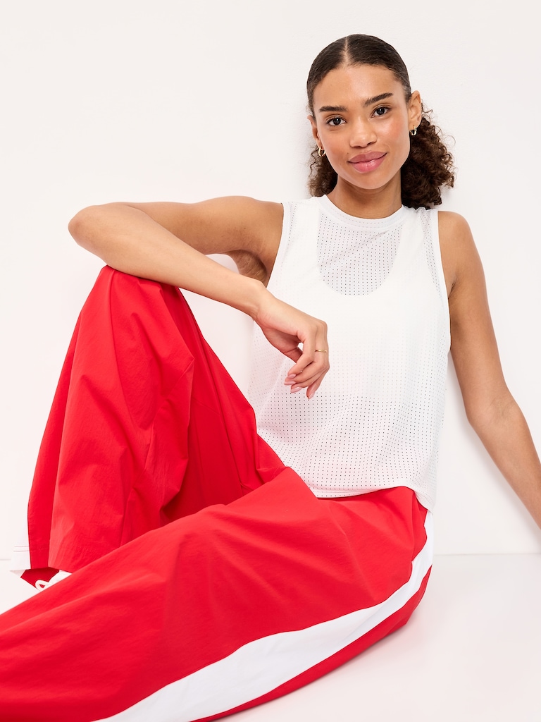 Mesh Muscle Tank Top