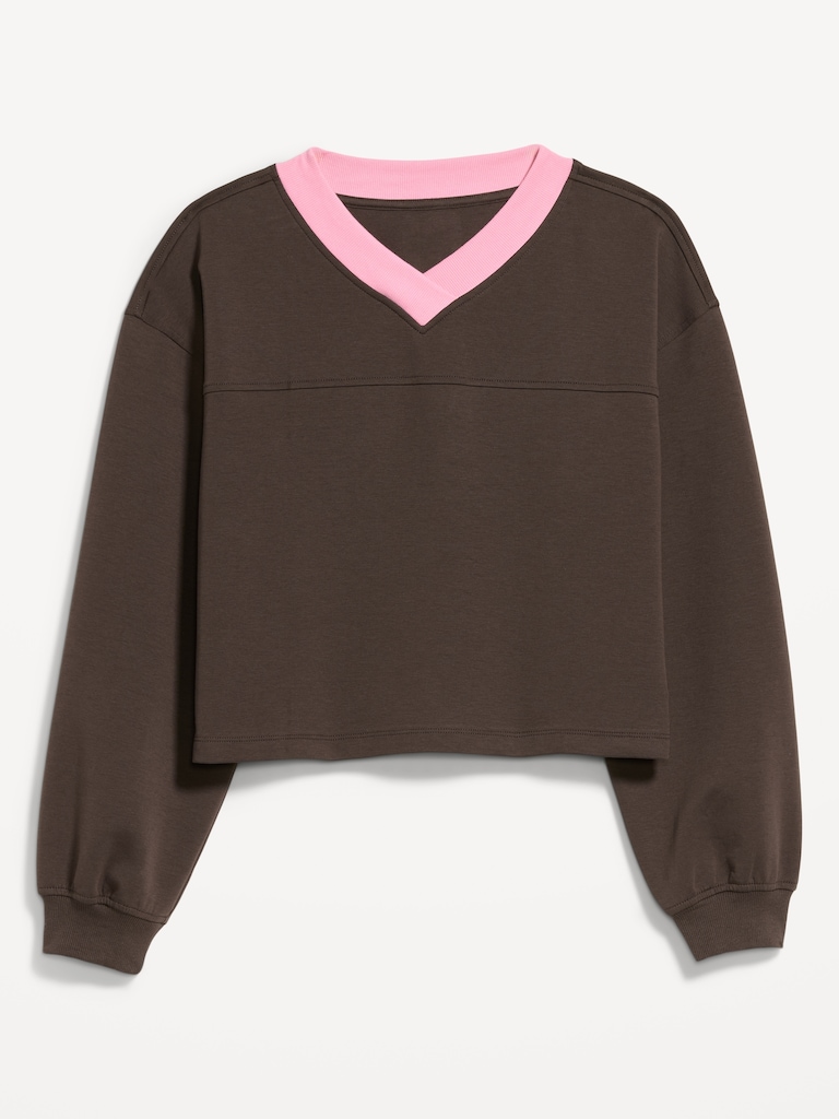 Dynamic Fleece Oversized Cropped Sweatshirt