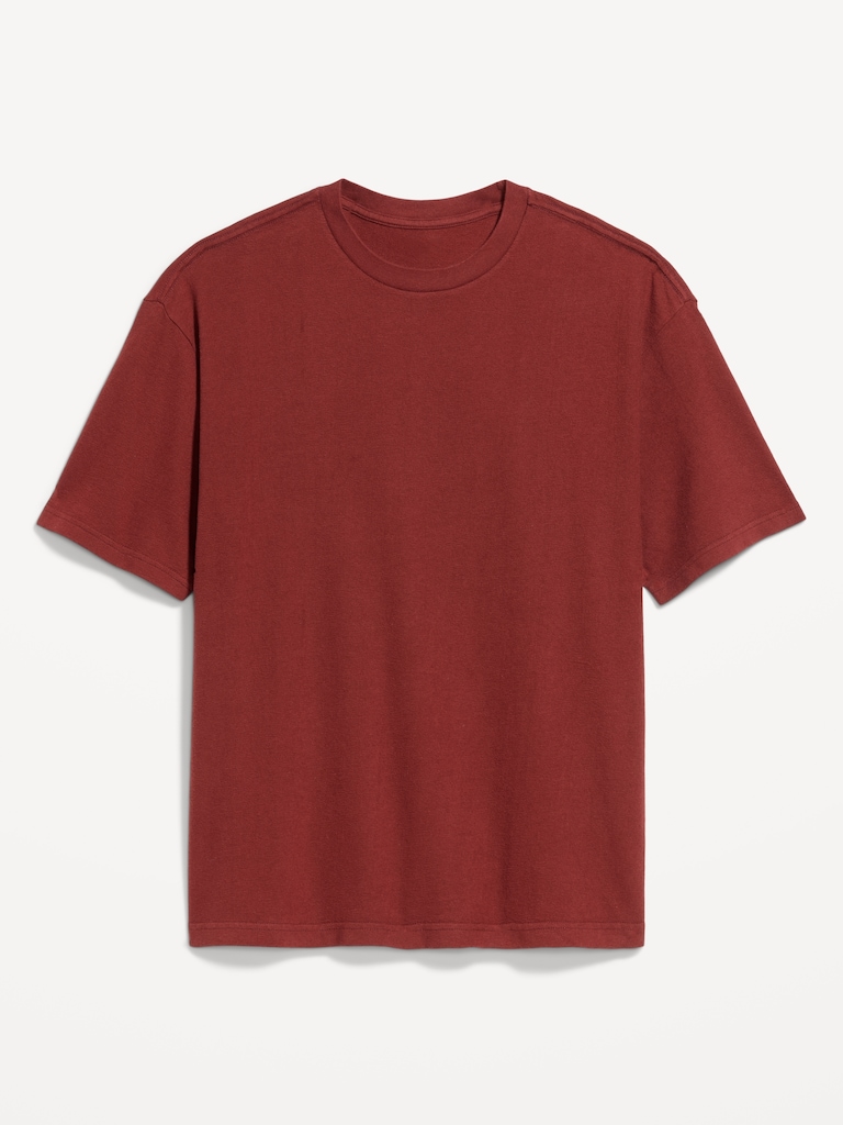 T-shirt épais surdimensionné prélavé