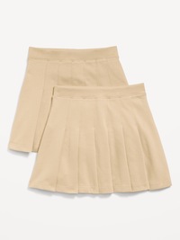 School Uniform Ponte-Knit Pleated Skort for Girls