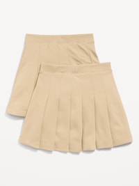 School Uniform Ponte-Knit Pleated Skort for Girls