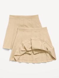 School Uniform Ponte-Knit Pleated Skort for Girls