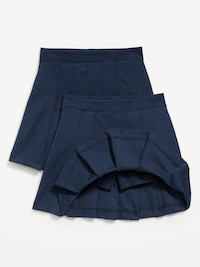 School Uniform Ponte-Knit Pleated Skort for Girls