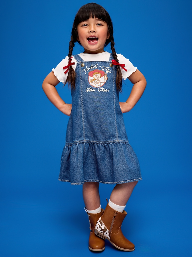 Old Navy x Pixar Toy Story Western Denim Dress for Toddler Girls