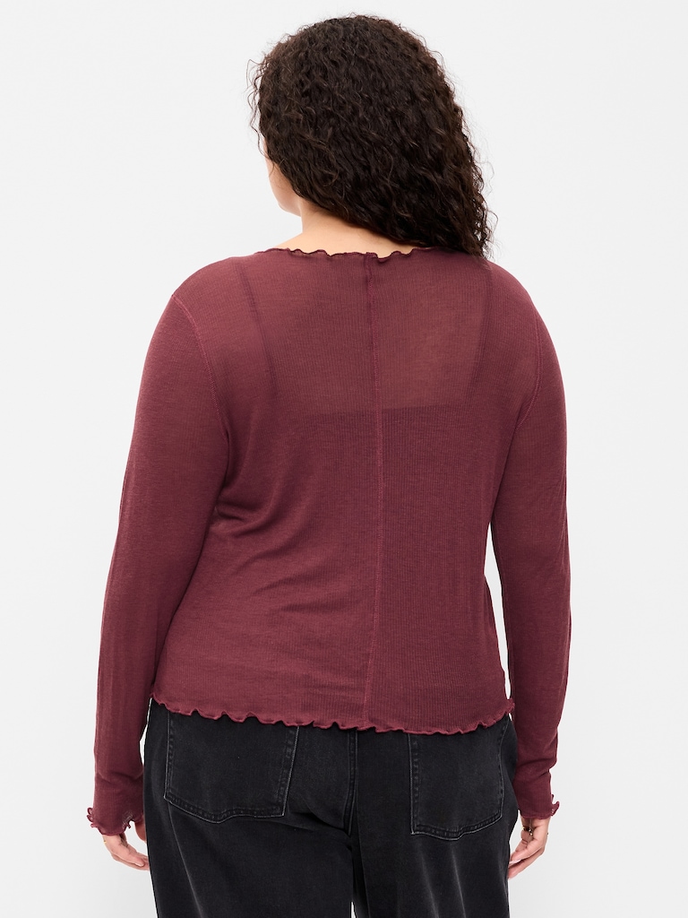 Lettuce-Edge Tissue T-Shirt