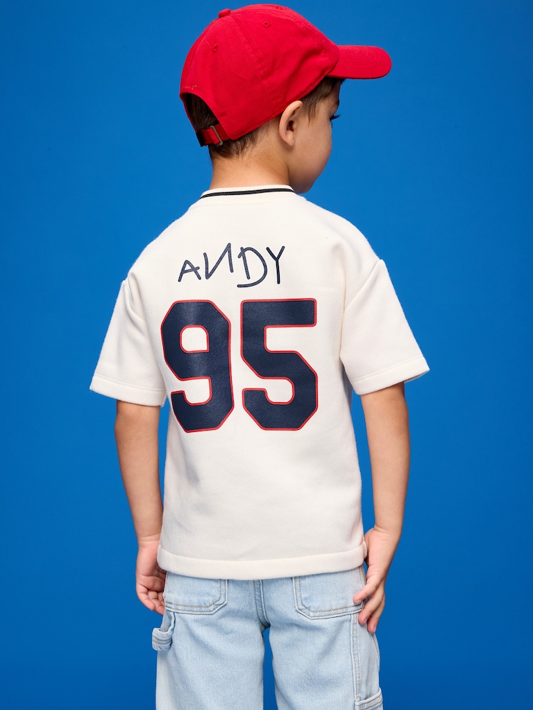 Old Navy x Pixar Toy Story Oversized Baseball Jersey Sweatshirt for Toddler Boys