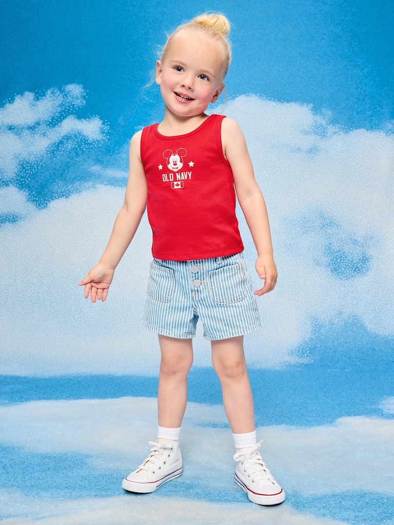 Camisole côtelée à imprimé Mickey Mouse Old Navy x Disney pour toute-petite