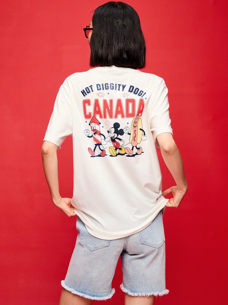 T-shirt à imprimé du logo et Mickey Mouse Old Navy x Disney pour adulte