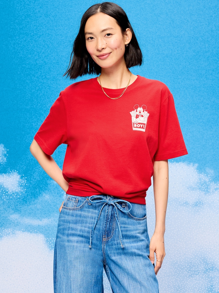 T-shirt à imprimé du logo et Mickey Mouse Old Navy x Disney pour adulte
