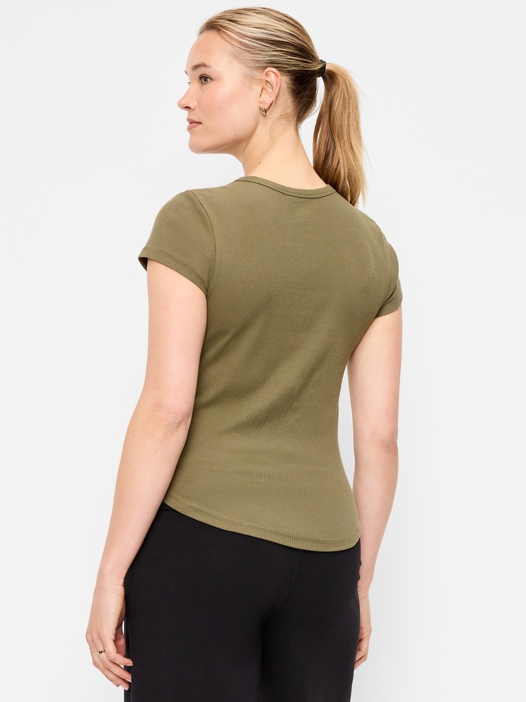 CloudLite Crew-Neck Ribbed Top